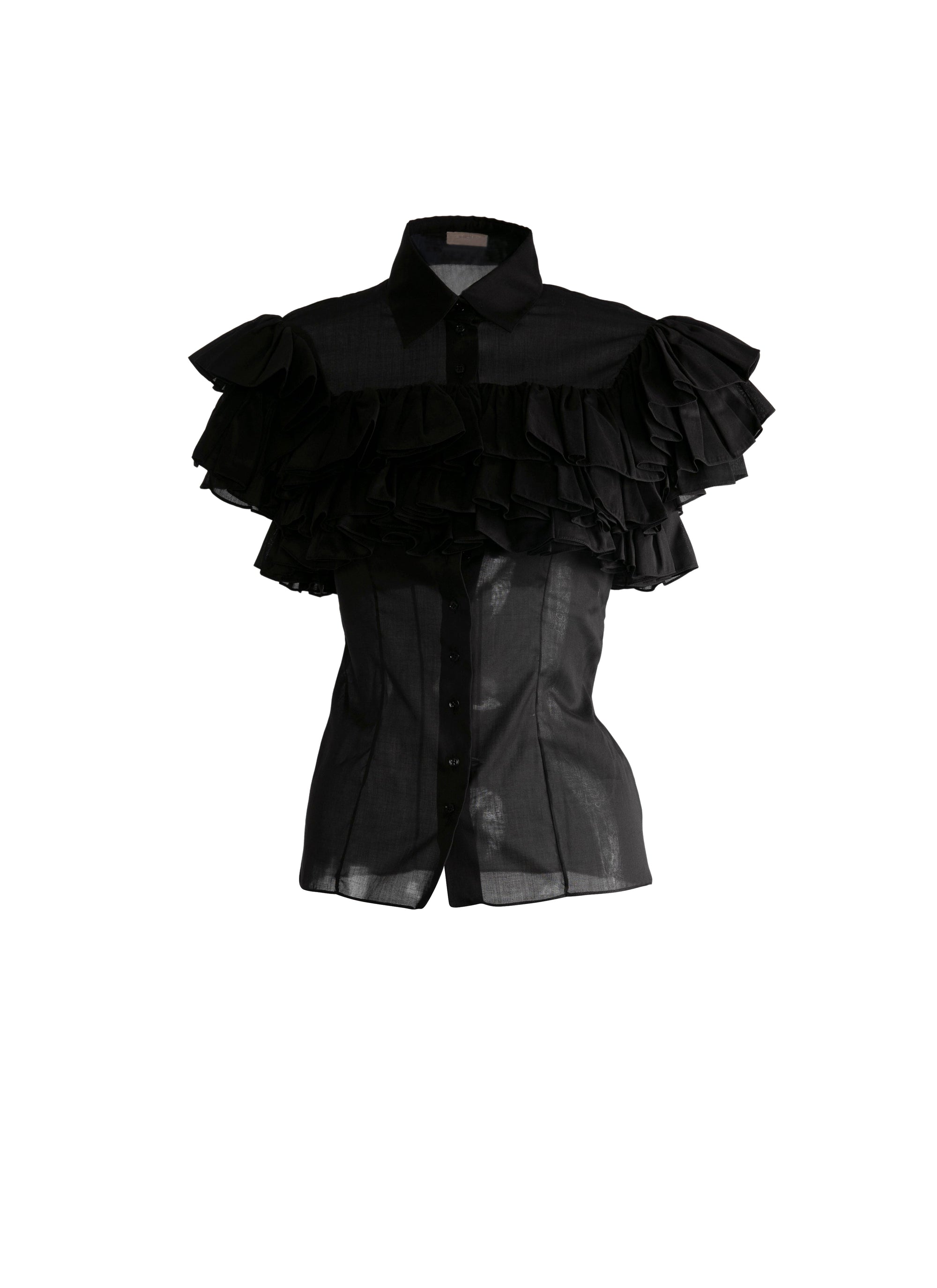 Chemise Mussola - Noir