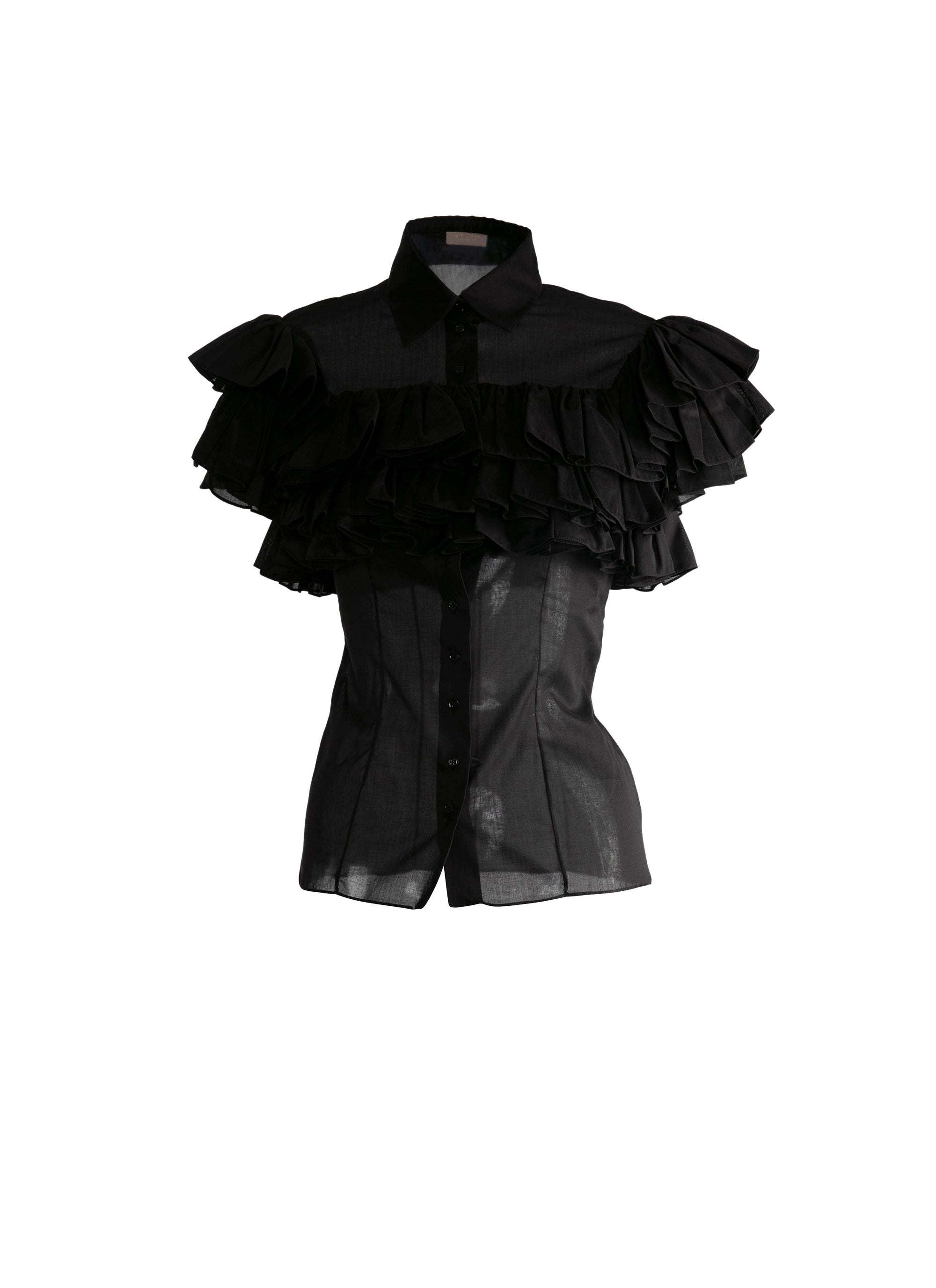 Chemise Mussola - Noir