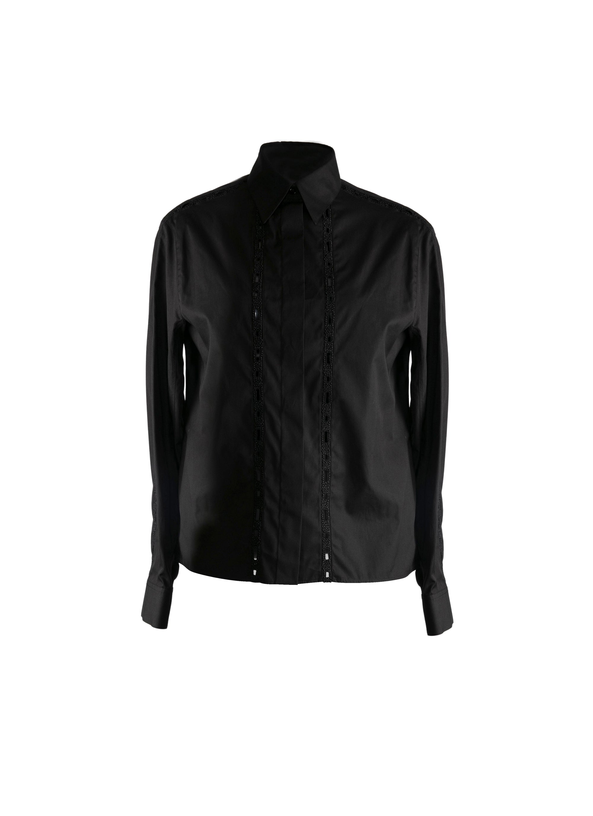 Chemise en popeline - Noir