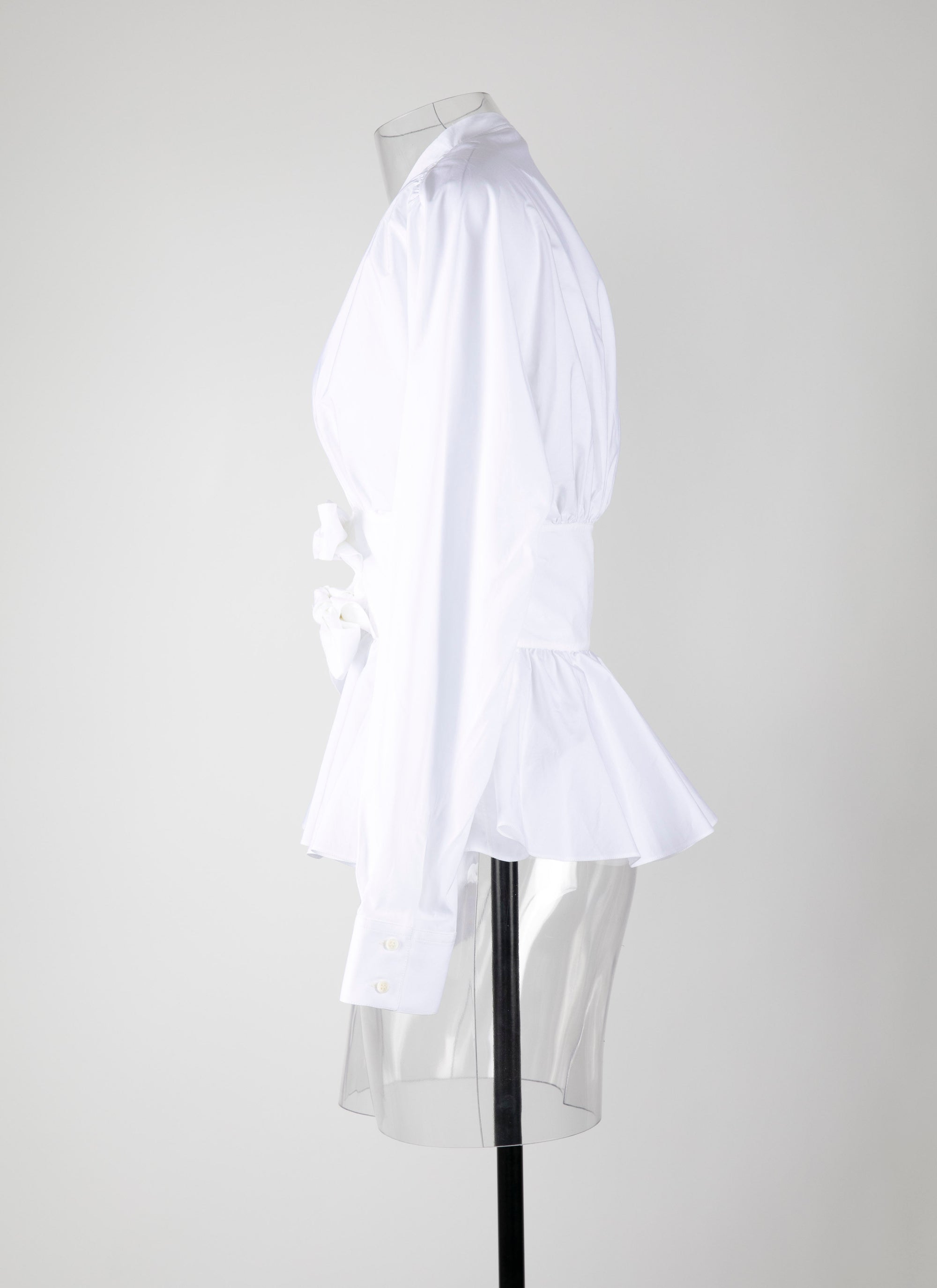Chemise corset noué - Blanc