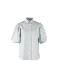 Puff sleeve shirt - Indigo Blue