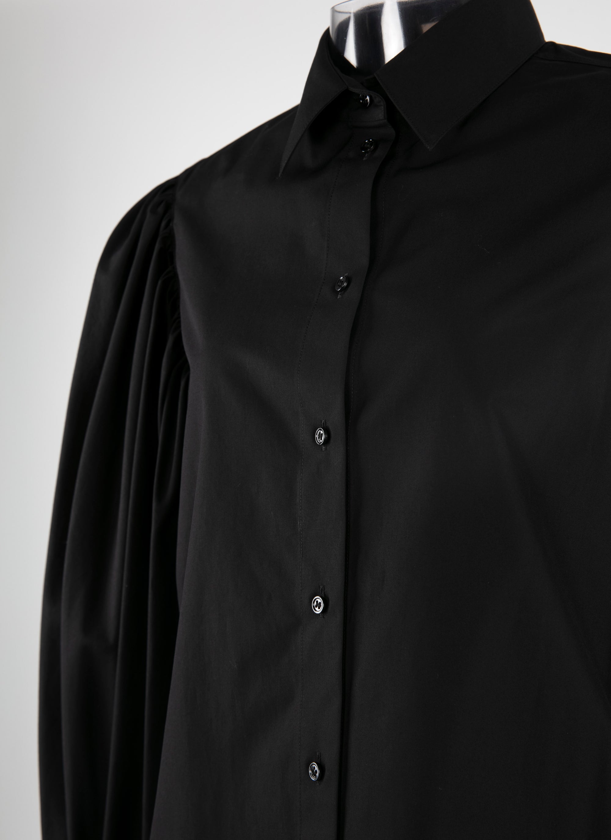 Chemise à manches bouffantes - Noir