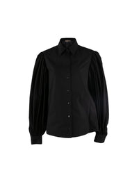 Chemise à manches bouffantes - Noir