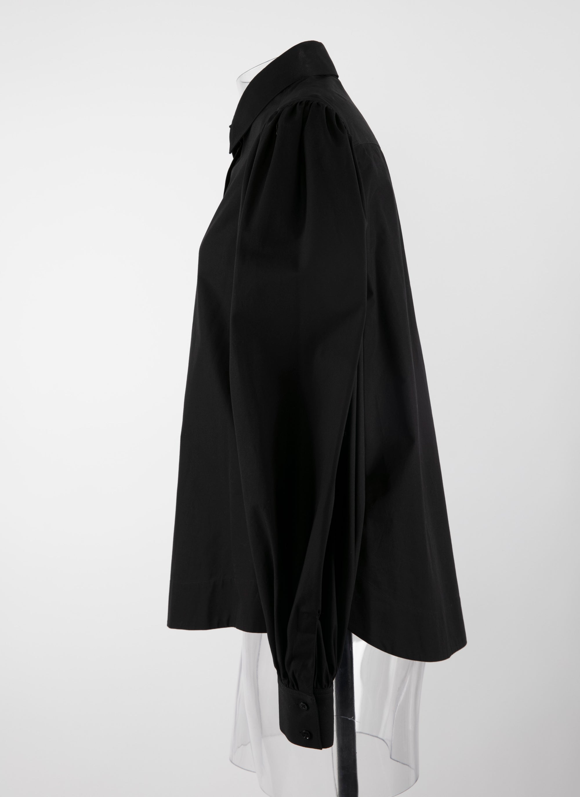 Chemise à manches bouffantes - Noir