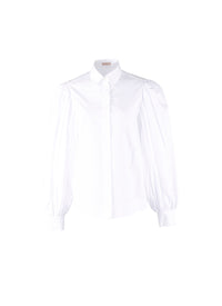 Chemise à manches bouffantes - Blanc