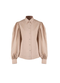 Chemise à manches bouffantes - Vanille