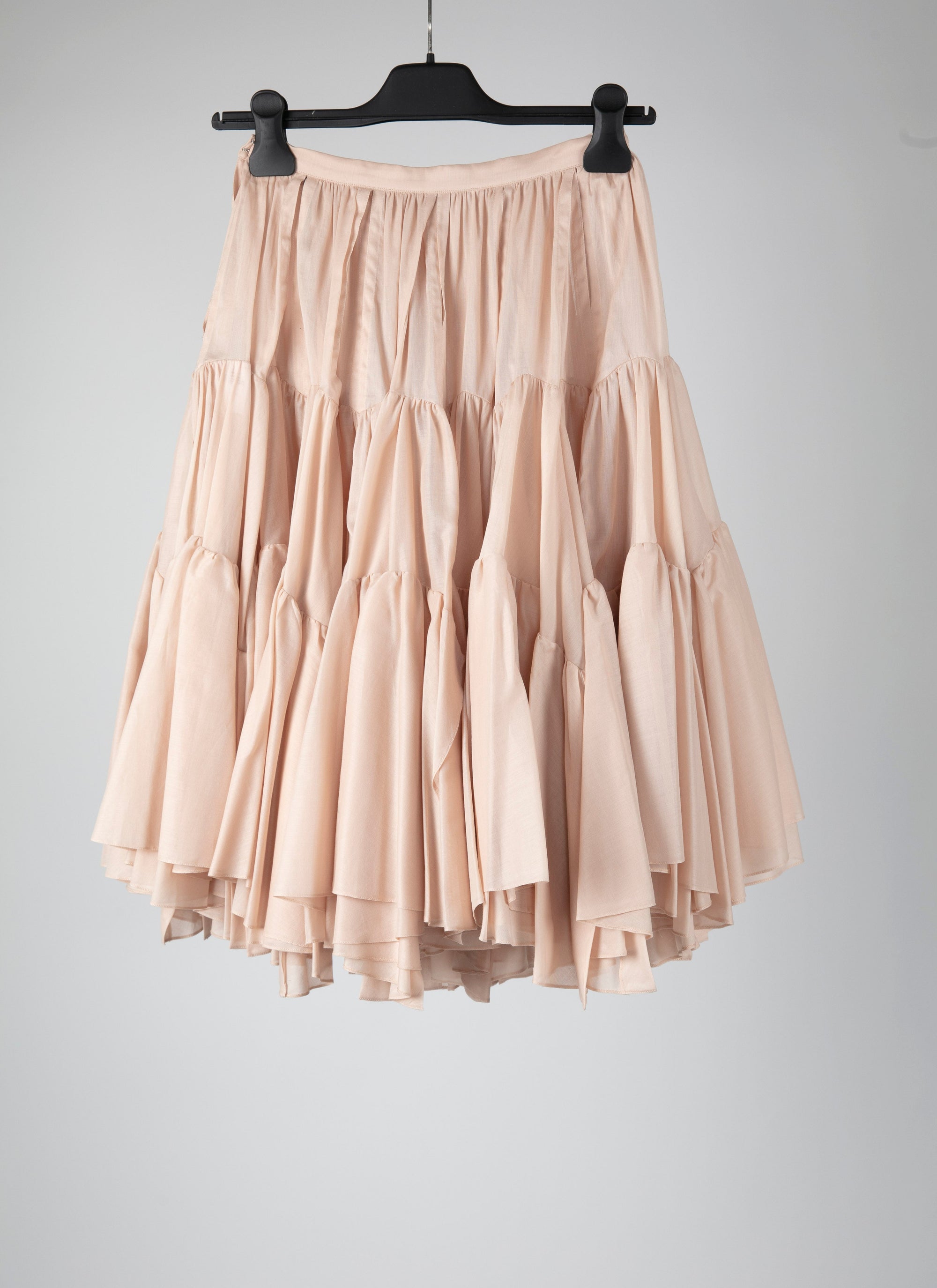 Ruffled skater skirt - Vanilla