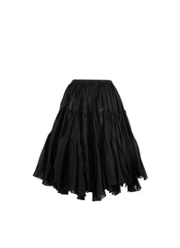 Ruffled skater skirt - Black intense