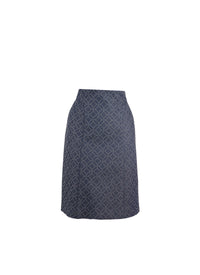Denim pattern skirt - Dark Navy