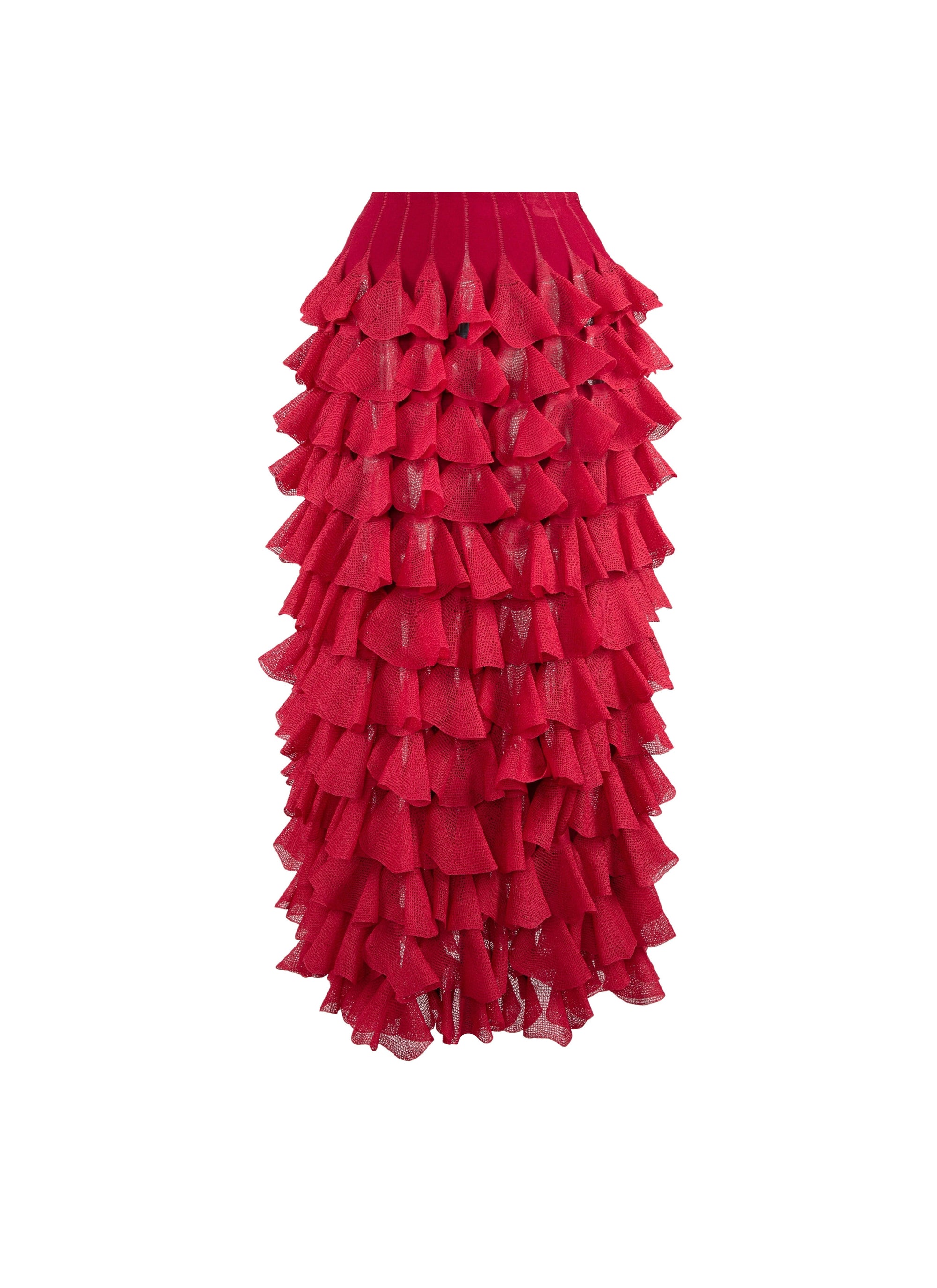 Long silk habanera skirt - Petunia