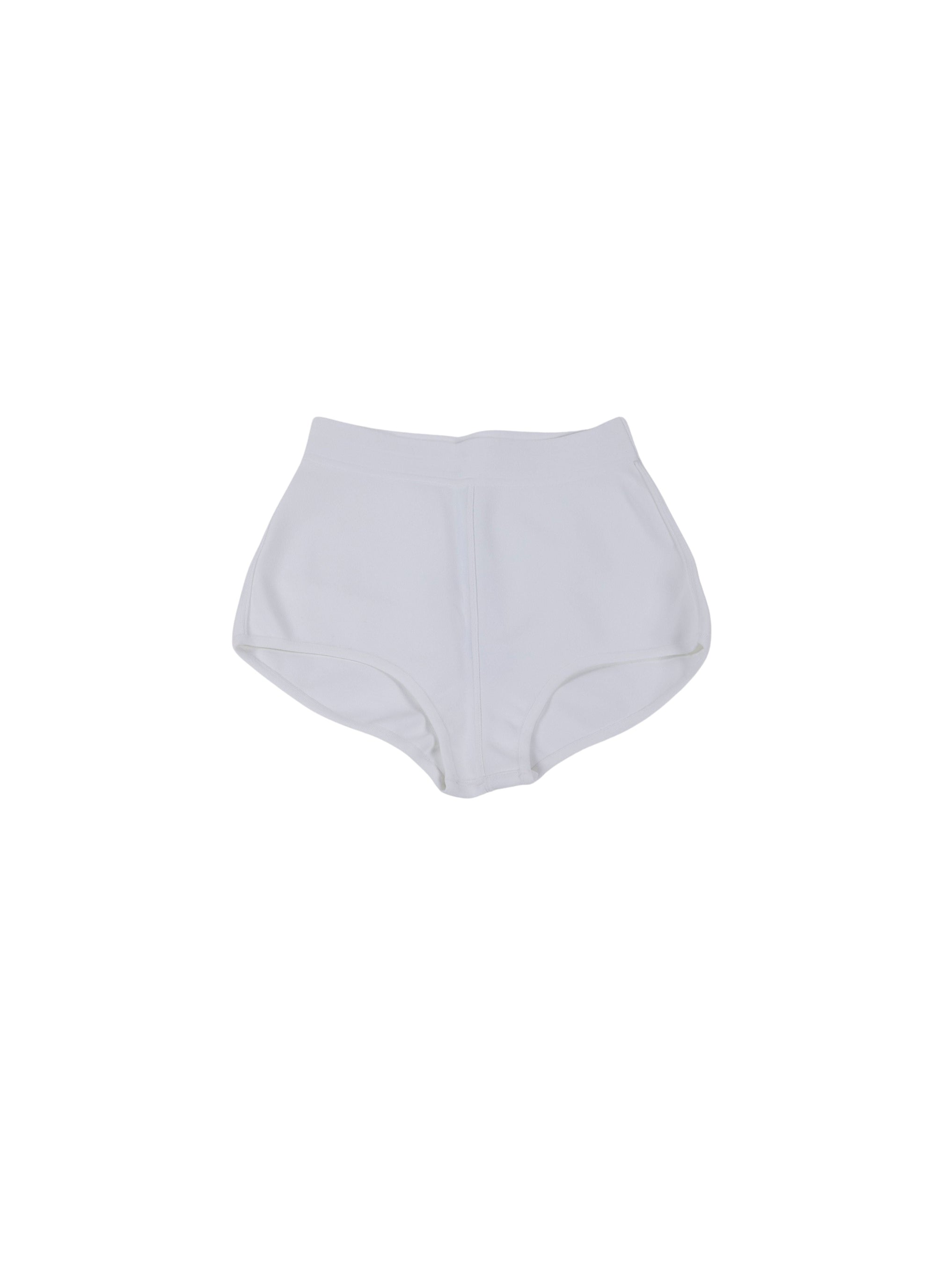 Short taille haute court - Blanc