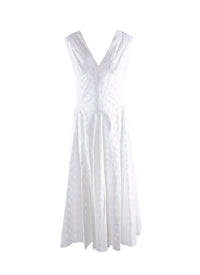 Robe sans manches à bretelles croisées au dos - Blanc