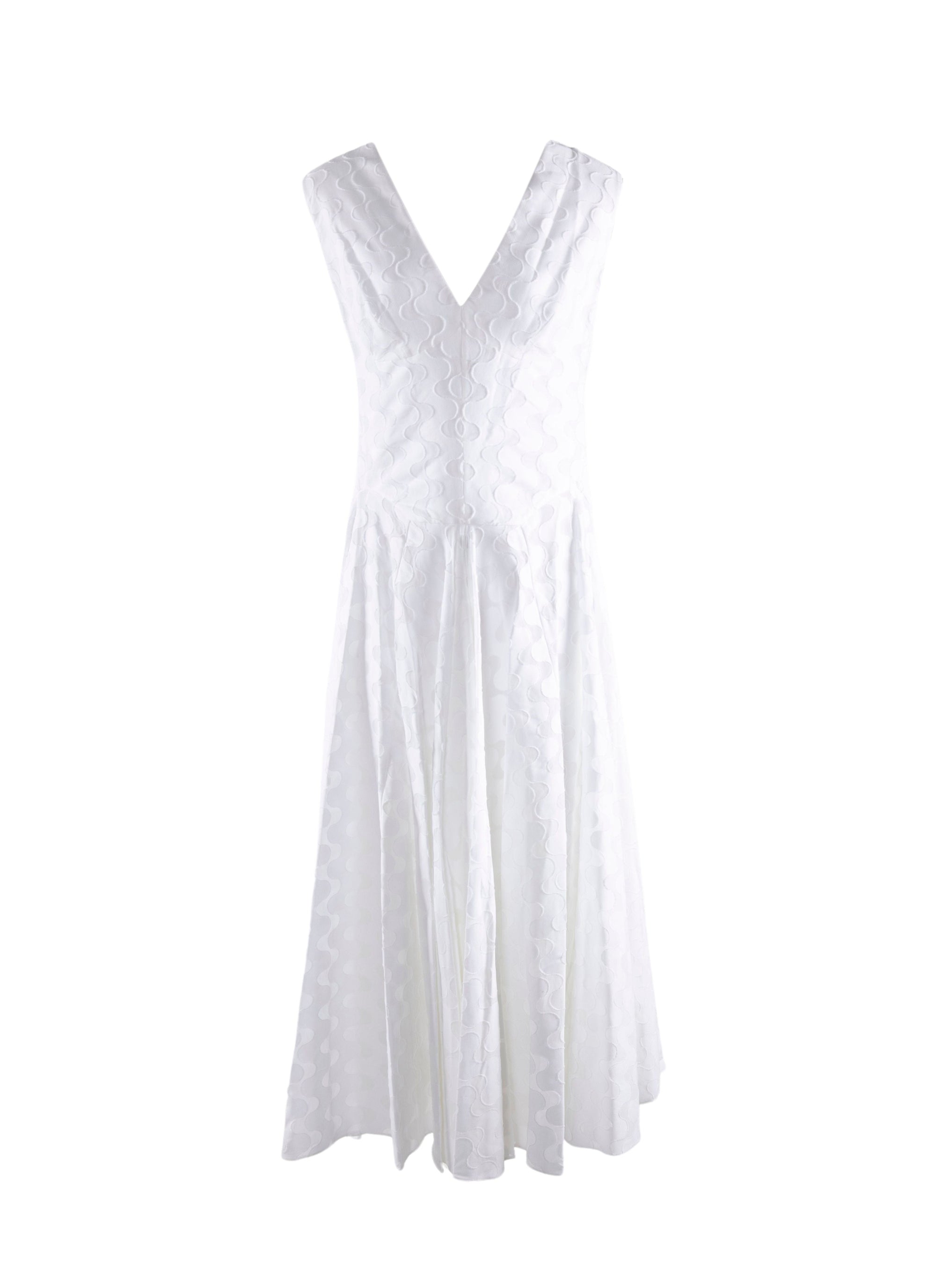 Robe sans manches à bretelles croisées au dos - Blanc