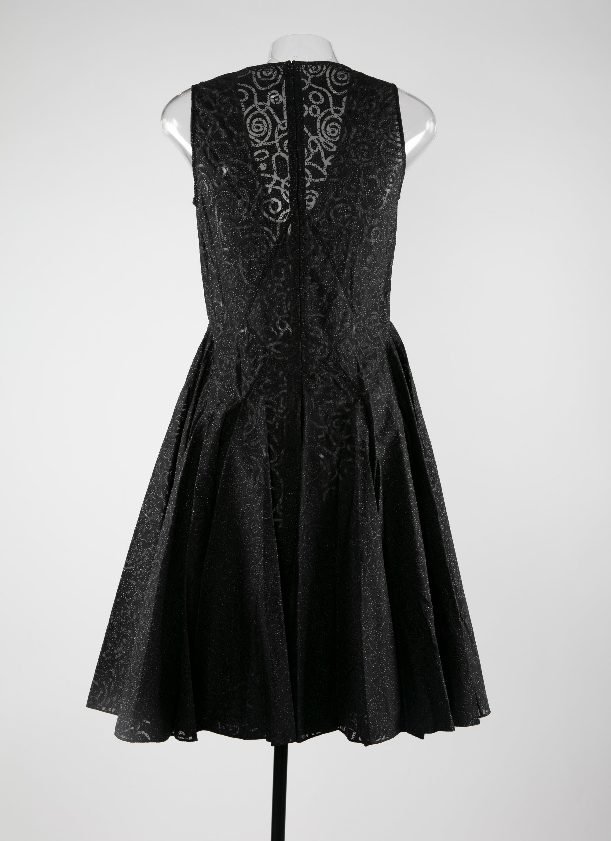 Short v-neck dress - Black intense