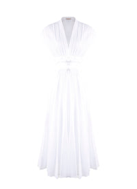 Belted midi dress - Snow White