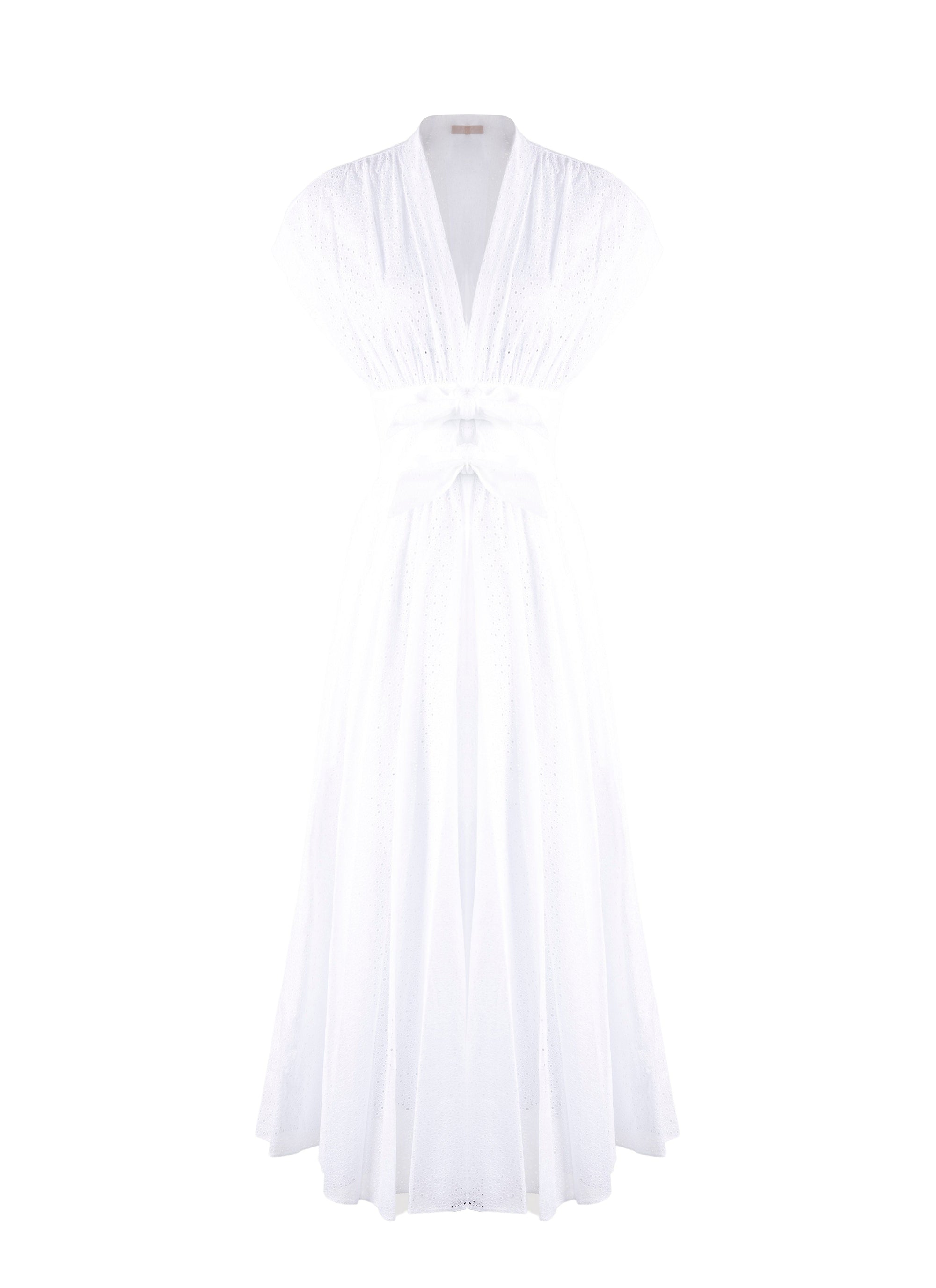 Belted midi dress - Snow White