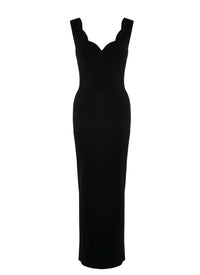 Robe sans manches Vénus en maille - Noir