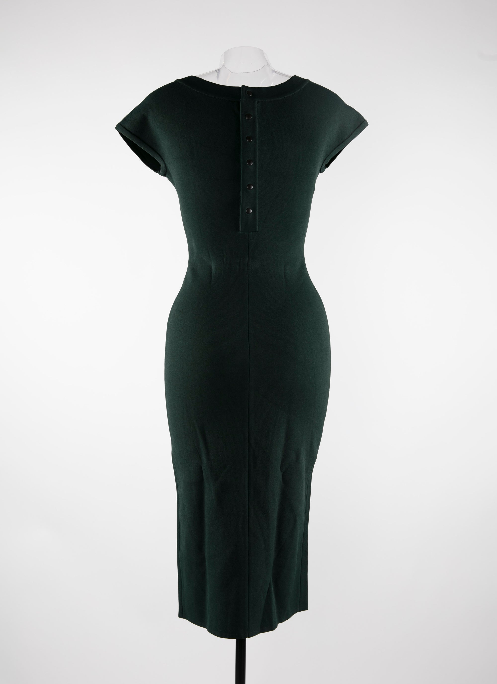 Mesh Venus short sleeve dress - Imperial Green