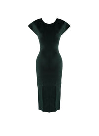 Mesh Venus short sleeve dress - Imperial Green