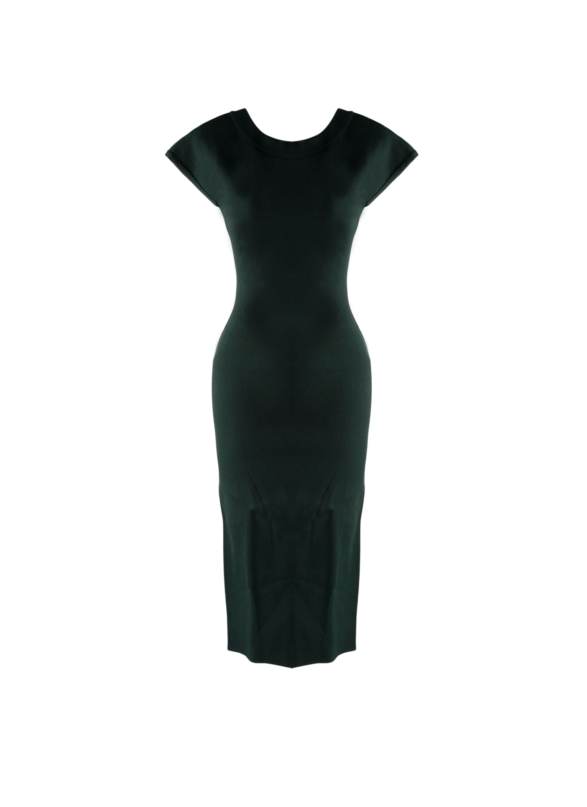 Mesh Venus short sleeve dress - Imperial Green