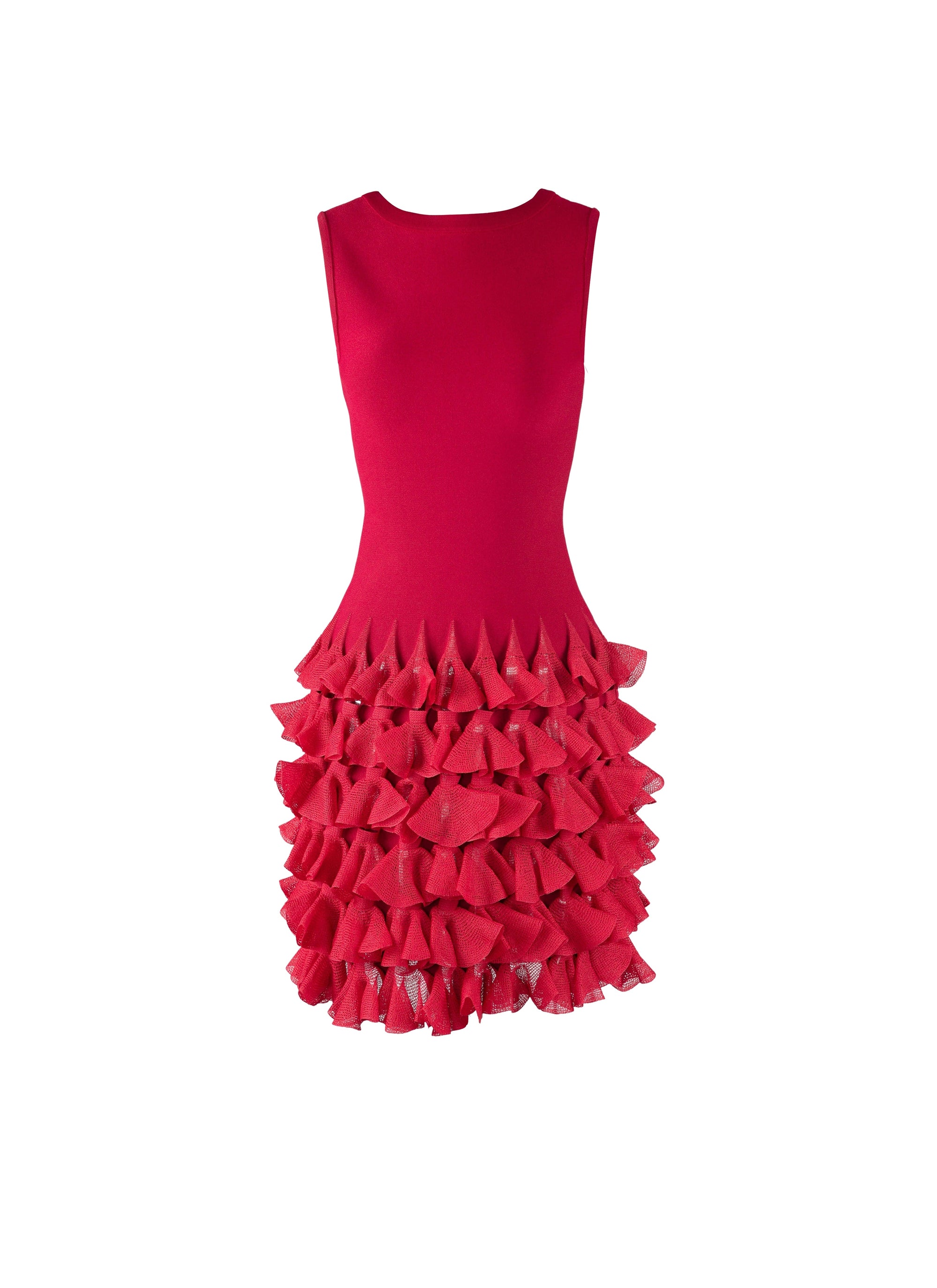 Knitted ruffle dress - Petunia