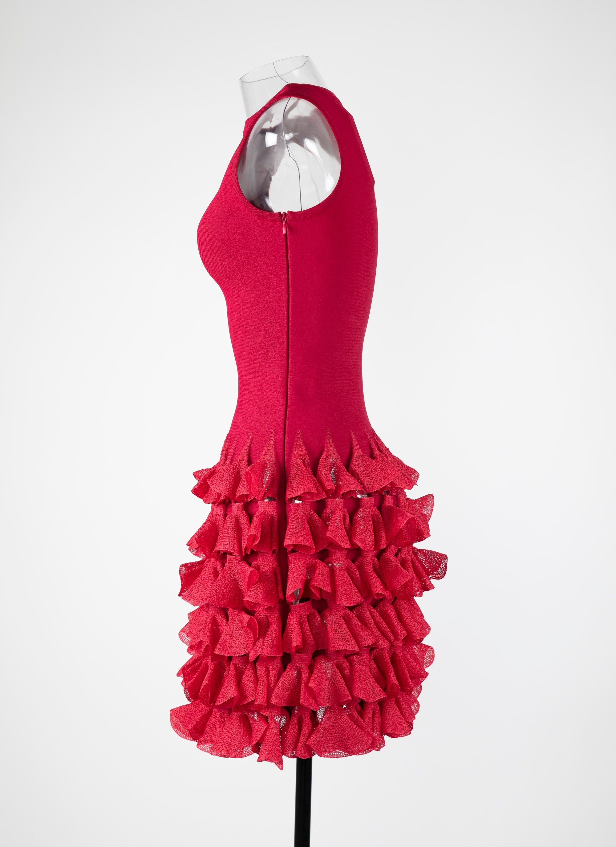 Knitted ruffle dress - Petunia