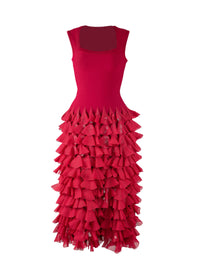 Knitted ruffled maxi dress - Petunia