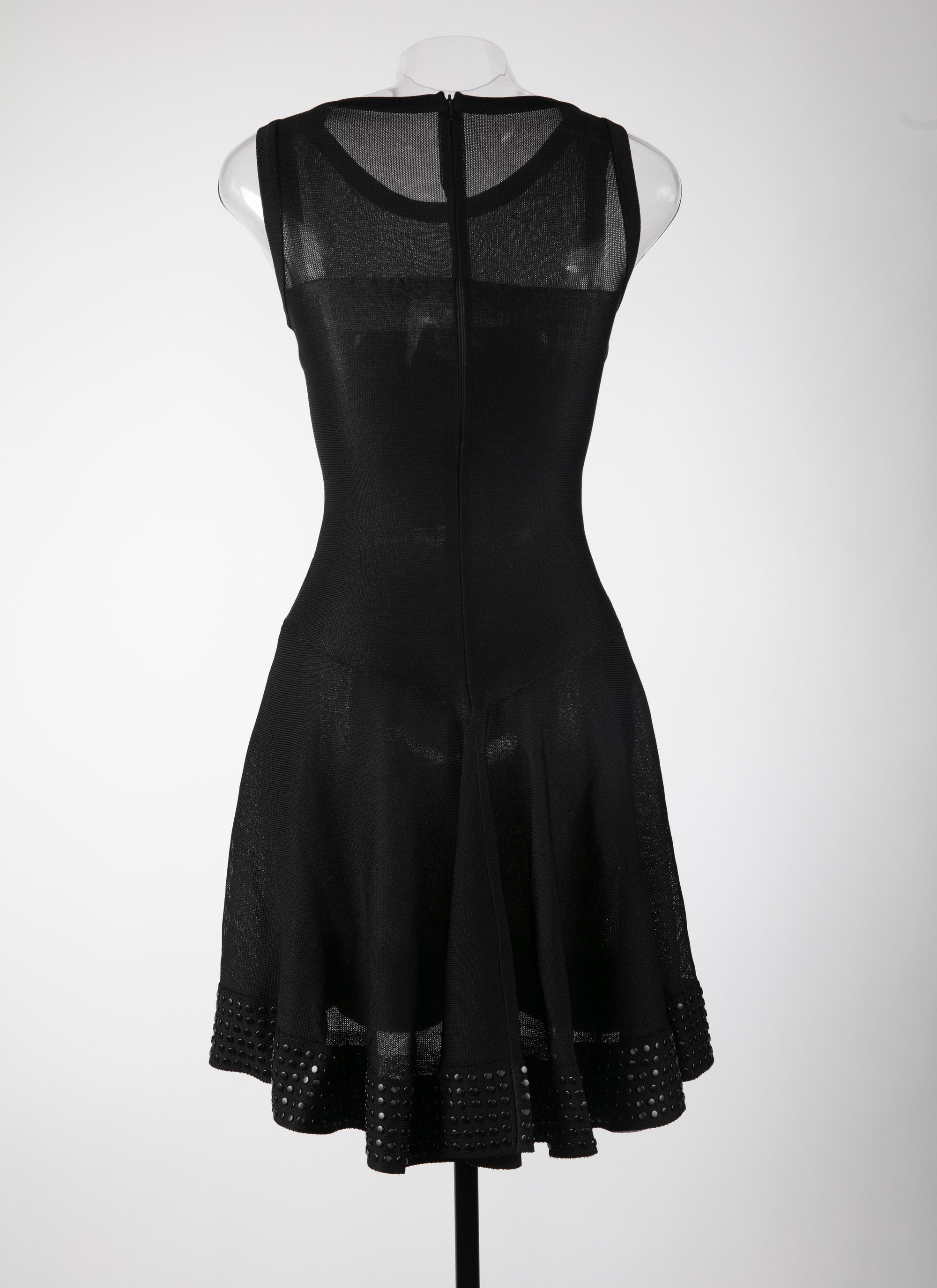 Robe sans manches à clous - Noir