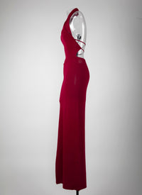 Mermaid halter dress - Magenta