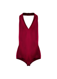 Sleeveless bodysuit with fastening - Magenta