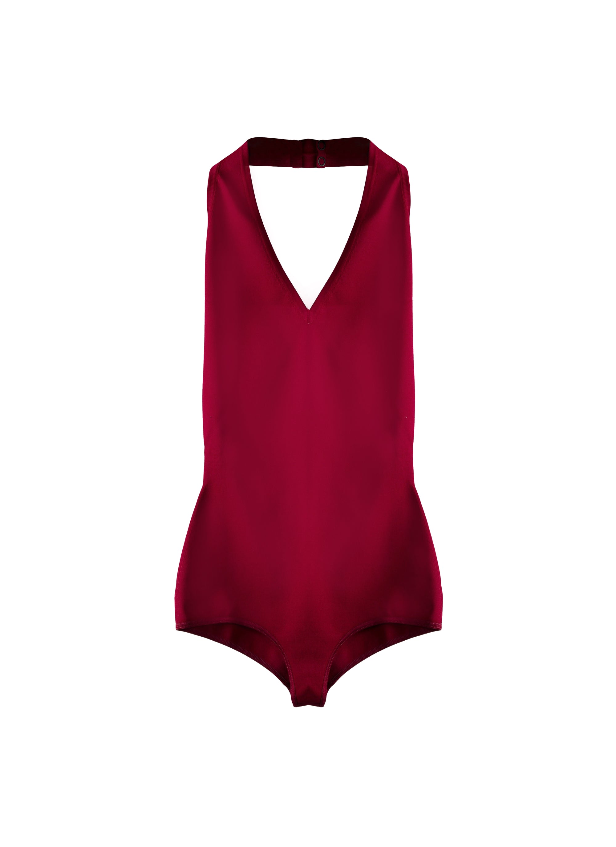 Sleeveless bodysuit with fastening - Magenta