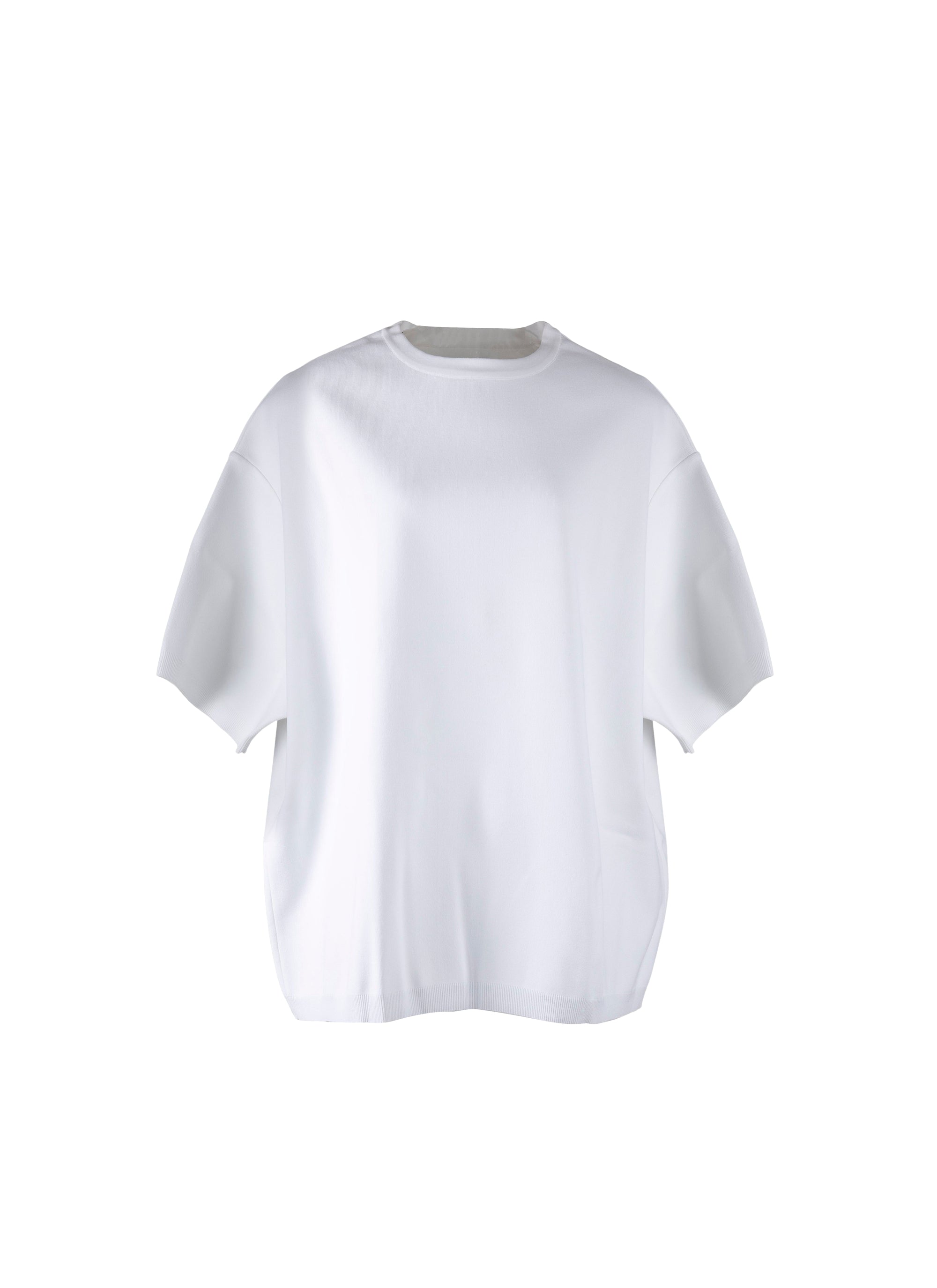 Pull à manches courtes en maille - Blanc