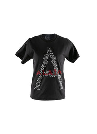 Alaïa logo T-shirt - Black & Red