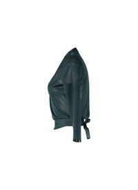 Thin silk wrap jumper - Imperial Green