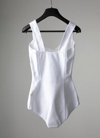 Venus sleeveless bodysuit - White