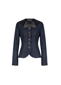 Veste en denim - Marine Foncé