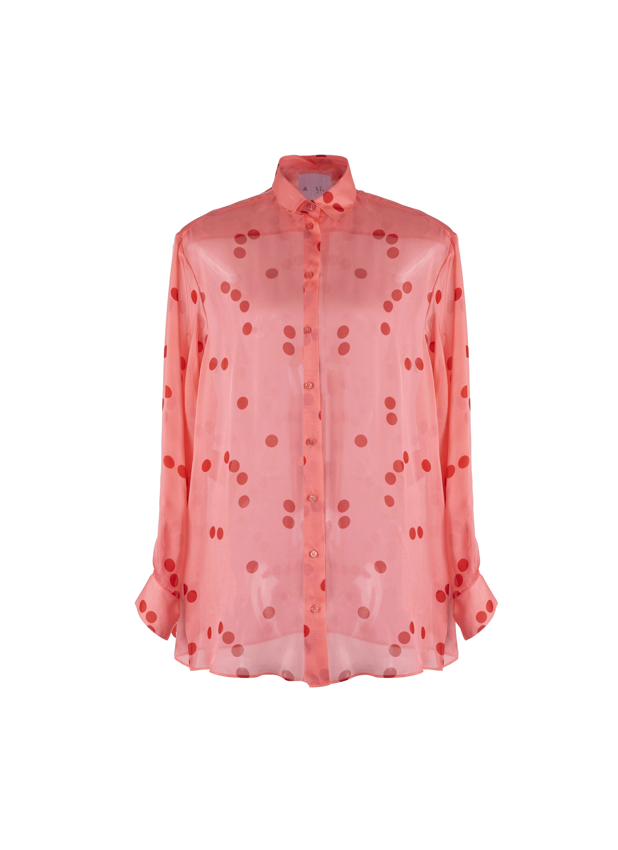 Chemise classique en soie - Rose