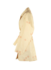 Straight cut silk trench coat - Honey