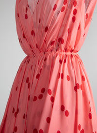 Robe estivale fluide à motifs - Rose