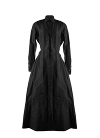 Robe chemise édition 1986 en soie - Noir