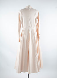 Shirt dress with refined details - Powder