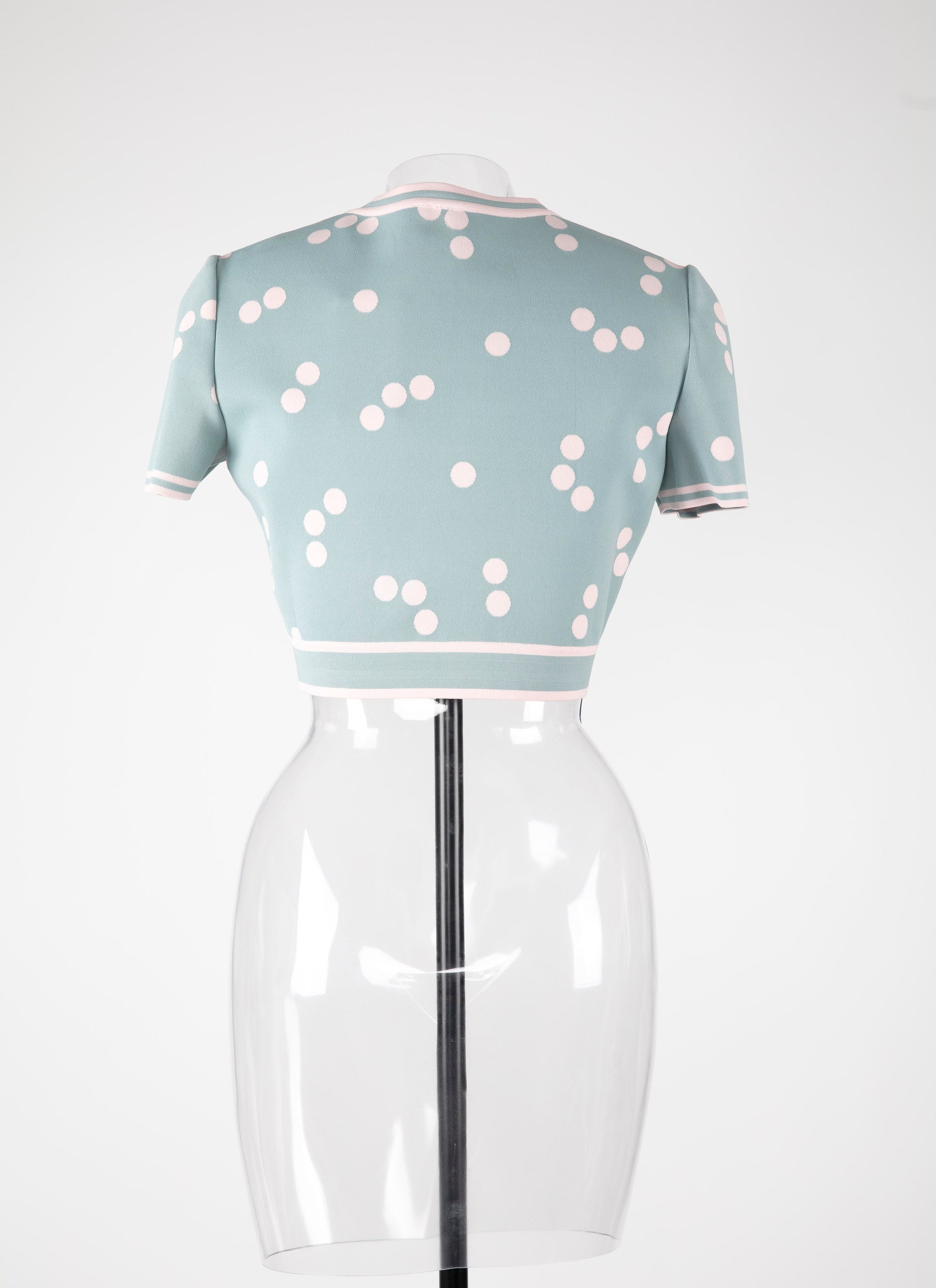 Top fluide à pois - Bleu & Rose