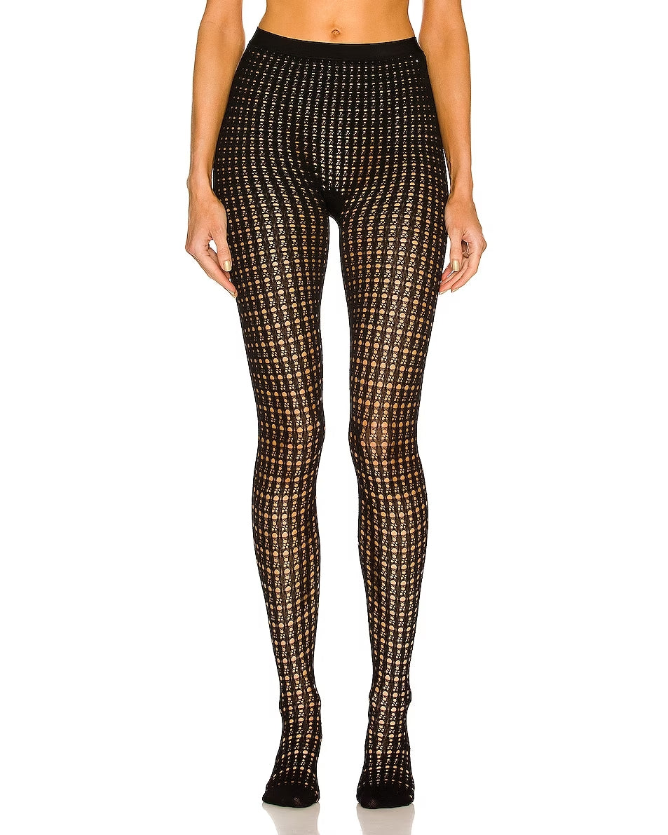 Openwork tights Vienne - Black Alaïa