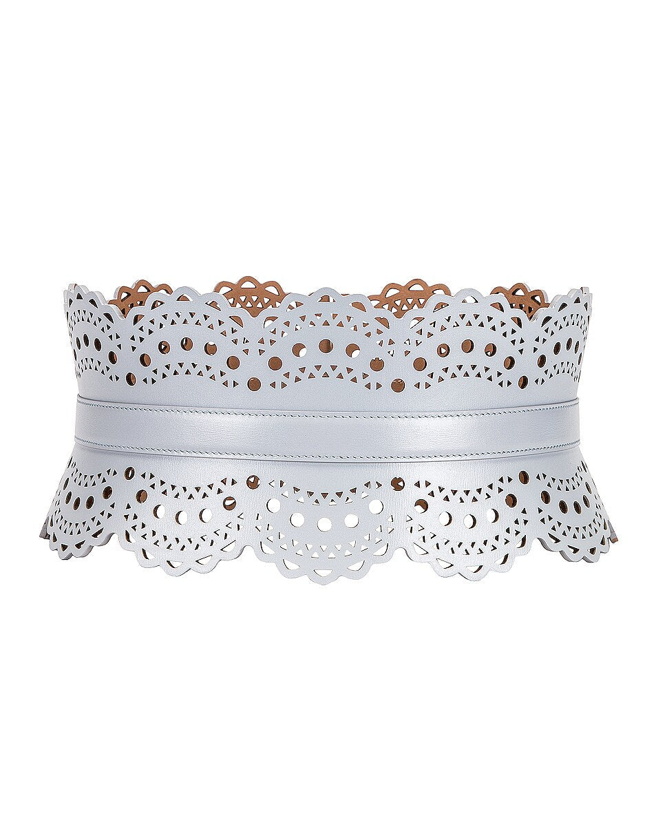 Studded leather corset belt - Nuage