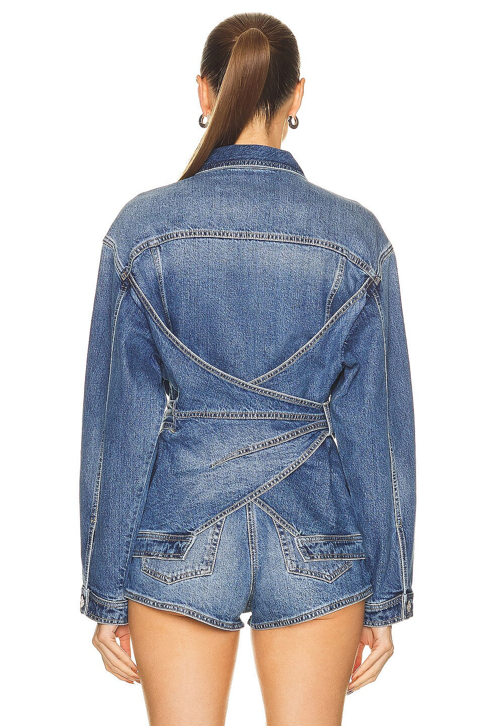 Denim wrap jacket - Jeans Blue