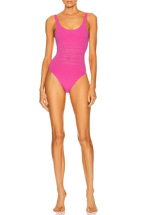 Maillot de bain une pièce Vienne - Rose Fluo