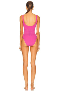 Maillot de bain une pièce Vienne - Rose Fluo