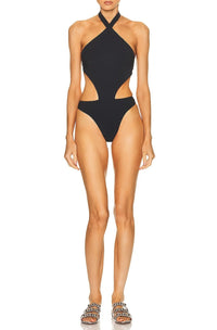Maillot de bain une pièce trikini - Blanc