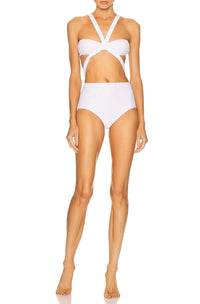 One-piece swimming costume bikini - Black Alaïa