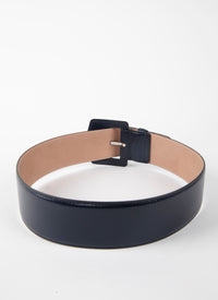 Large leather buckle belt - Night
